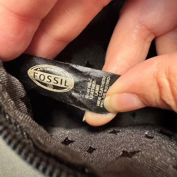 Fossil Wallet Long Live Vintage Black Leather Wallet Clutch - Picture 9 of 11